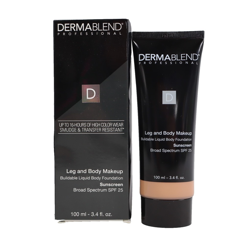 Dermablend Leg and Body Makeup Foundation with SPF 25, 40W Medium Golden